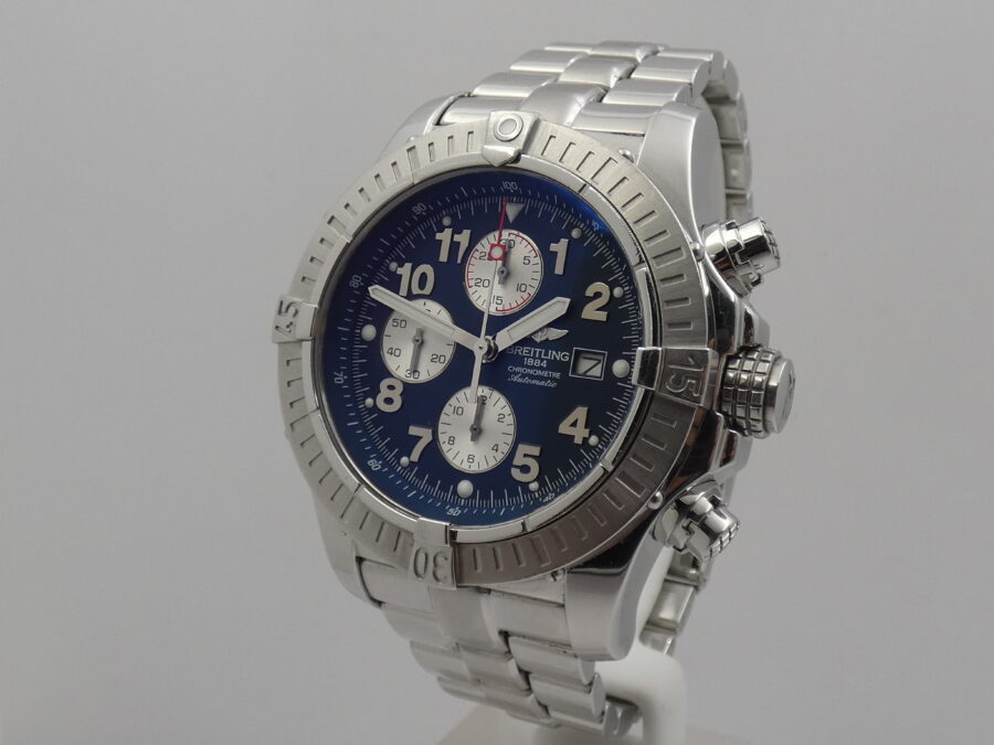 Cronografo Breitling Super Avenger 48mm A13370 BOX&PAPERS Automatico ANNO 2005 Acciaio - immagine 8