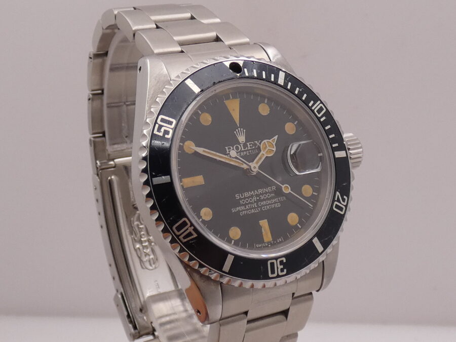 Rolex Submariner Date 16800 Hazelnut MAXI DIAL BOX&PAPERS Anno 1982 Automatico Acciaio - immagine 8