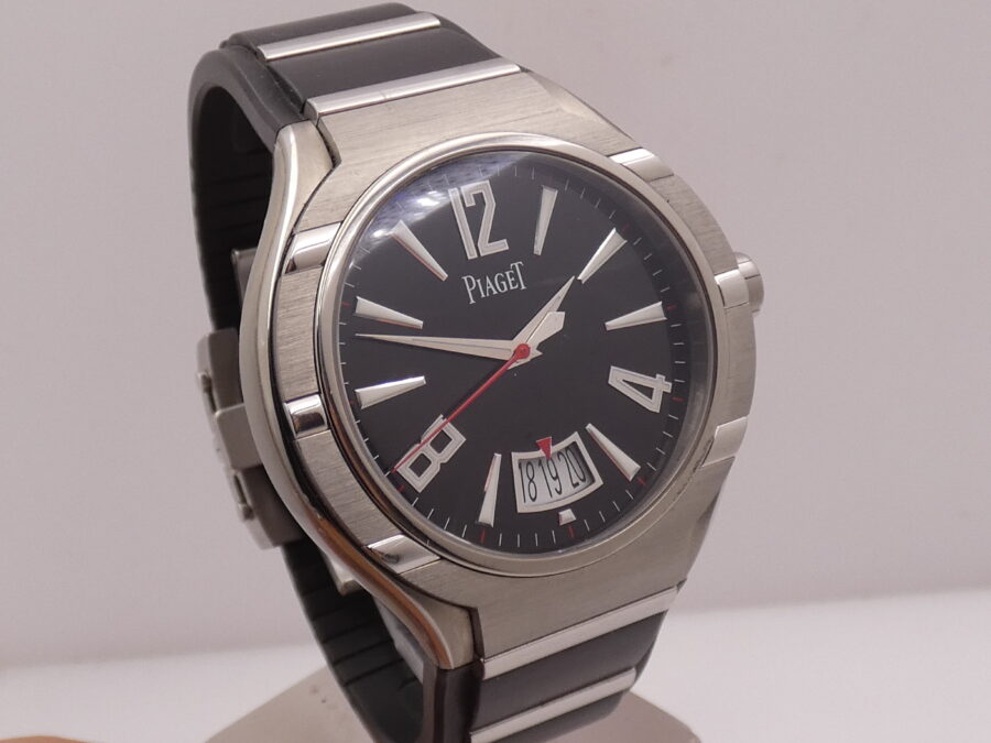 Piaget Polo FortyFive 45mm P10605 Titanio & Acciaio Automatico Black Dial Calibro 800P - immagine 8