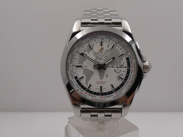 Breitling Galactic Unitime Sleek T World Time 45mm WB3510 Automatico Braccialato Acciaio
