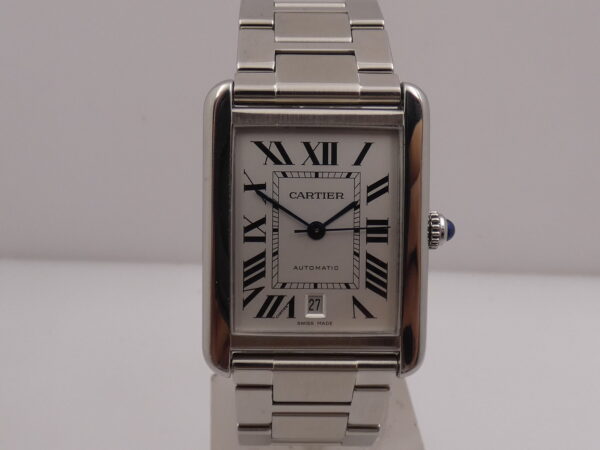 Cartier Tank Solo XL JUMBO 3515 BOX & PAPERS Anno 2013 Automatico Acciaio Braccialato