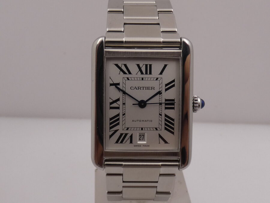 Cartier Tank Solo XL JUMBO 3515 BOX & PAPERS Anno 2013 Automatico Acciaio Braccialato - immagine 8