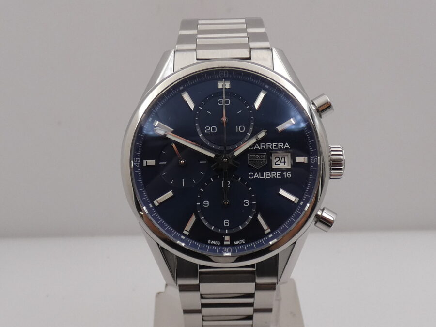 Cronografo TAG Heuer Carrera Calibre 16 LIKE NEW BOX&PAPERS Anno 2018 Automatico Acciaio - immagine 8