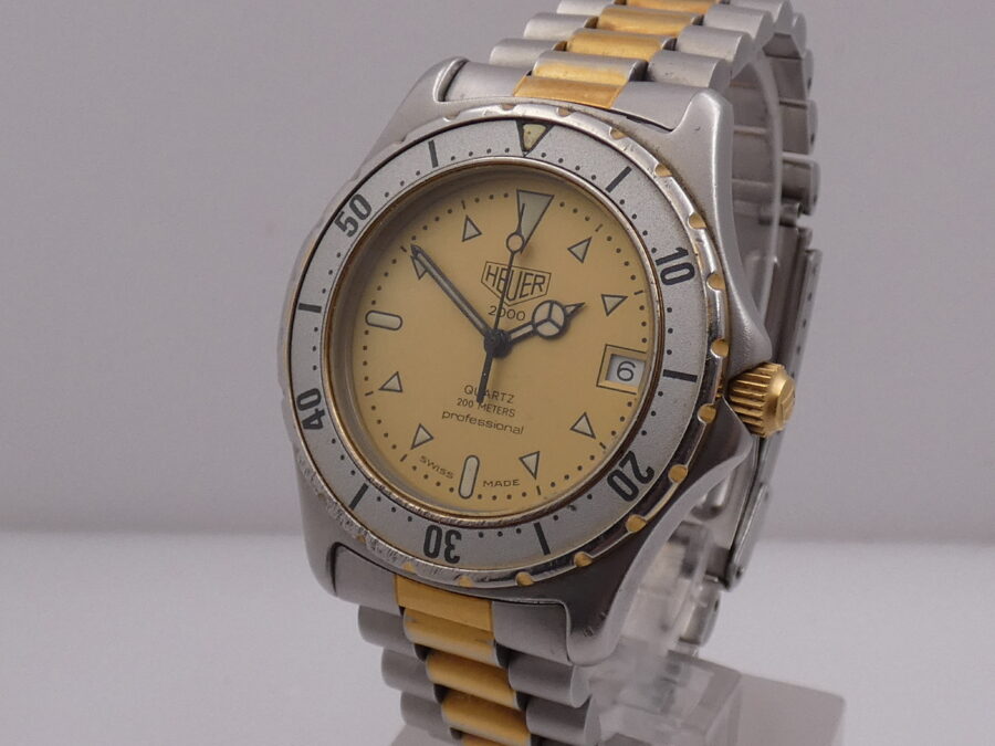 Heuer 2000 Professional 200m 974.006 18Kt G.f. & Steel ANNI '90s - immagine 9