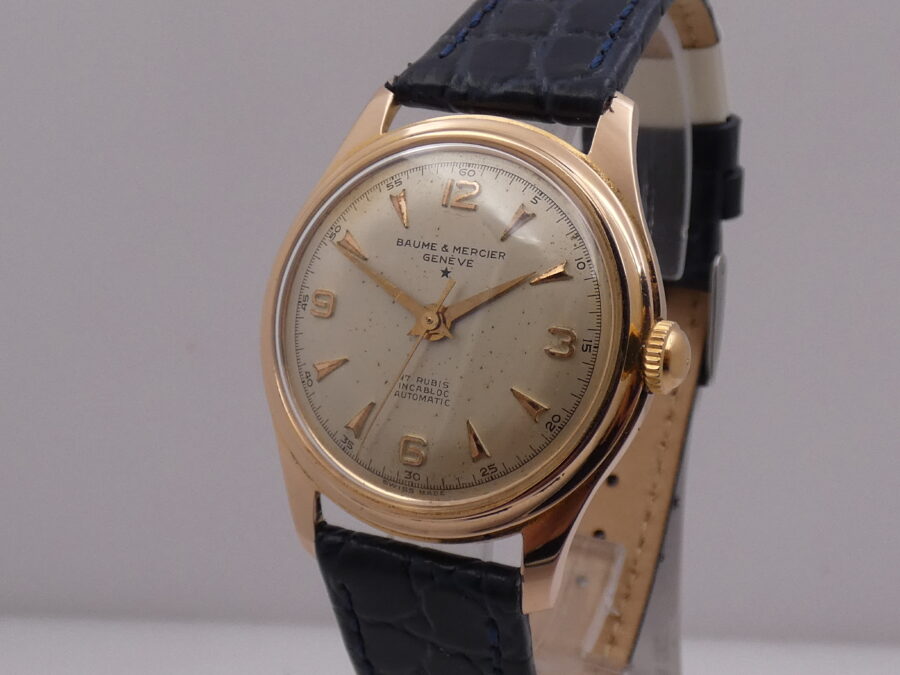 Baume & Mercier Stellina Automatic Oro Rosa Massiccio18Kt Non Magnetic 3109 JUST SERVICED Anni '60s - immagine 9