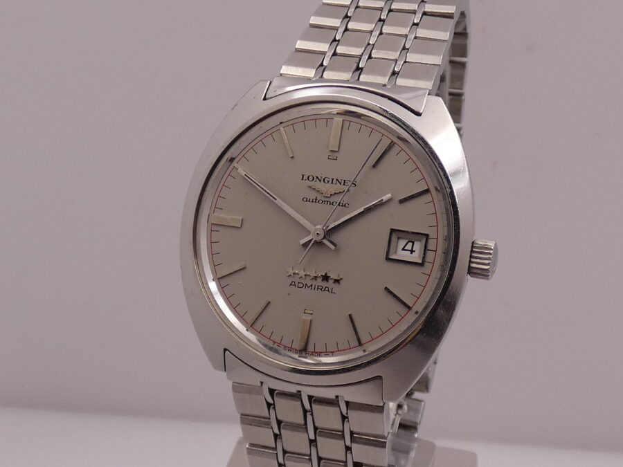 Longines Admiral 5 Stelle 8342 Automatic Date ANNO 1974 Acciaio Braccialato Vintage - immagine 9