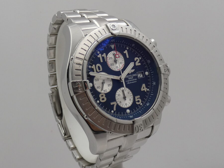 Cronografo Breitling Super Avenger 48mm A13370 BOX&PAPERS Automatico ANNO 2005 Acciaio - immagine 9