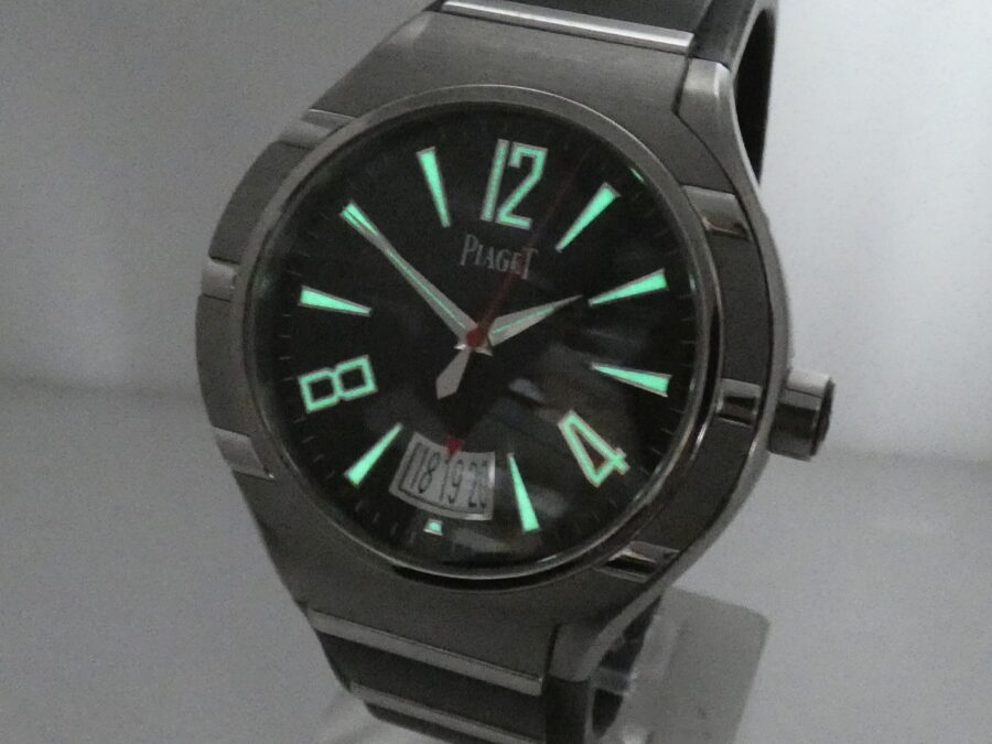 Piaget Polo FortyFive 45mm P10605 Titanio & Acciaio Automatico Black Dial Calibro 800P - immagine 9