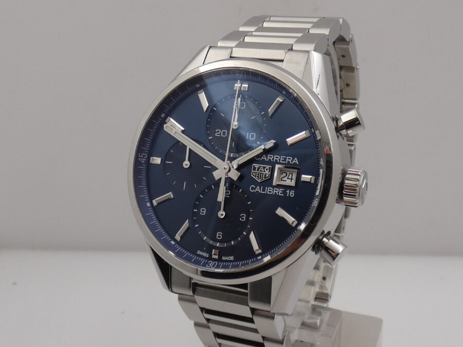 Cronografo TAG Heuer Carrera Calibre 16 LIKE NEW BOX&PAPERS Anno 2018 Automatico Acciaio - immagine 9