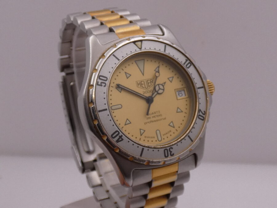 Heuer 2000 Professional 200m 974.006 18Kt G.f. & Steel ANNI '90s - immagine 10