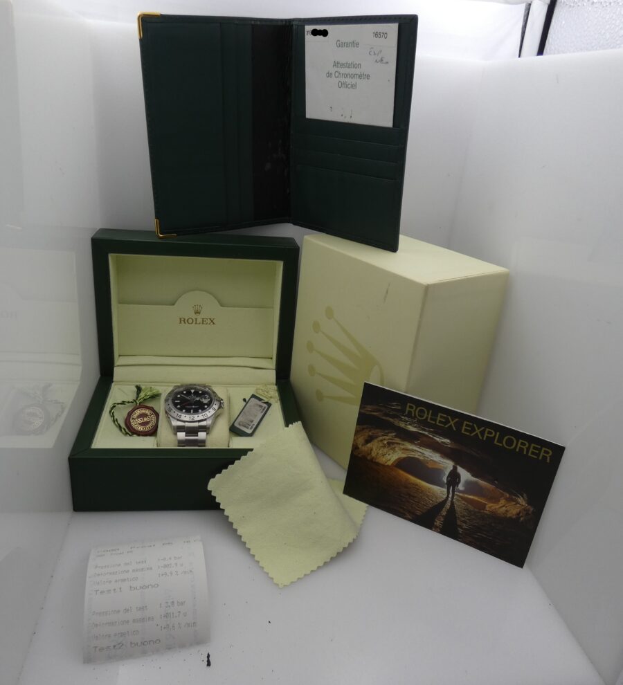 Rolex Explorer II 16570T No Holes FULL SET Anno 2005 Automatico TOP CONDITION Acciaio Braccialato - immagine 10