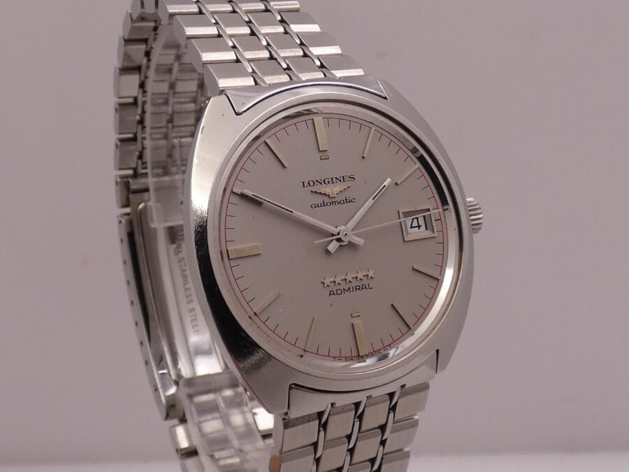Longines Admiral 5 Stelle 8342 Automatic Date ANNO 1974 Acciaio Braccialato Vintage - immagine 10