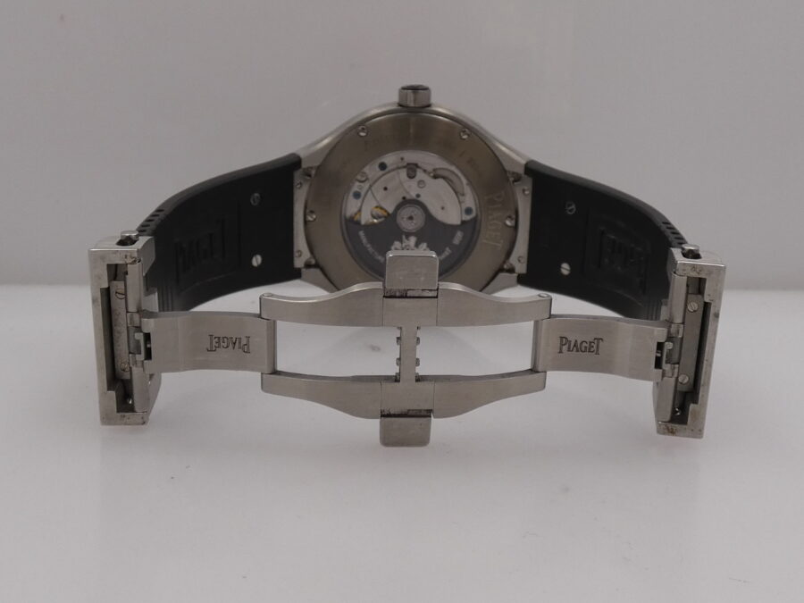 Piaget Polo FortyFive 45mm P10605 Titanio & Acciaio Automatico Black Dial Calibro 800P - immagine 10