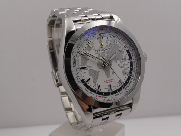 Breitling Galactic Unitime Sleek T World Time 45mm WB3510 Automatico Braccialato Acciaio