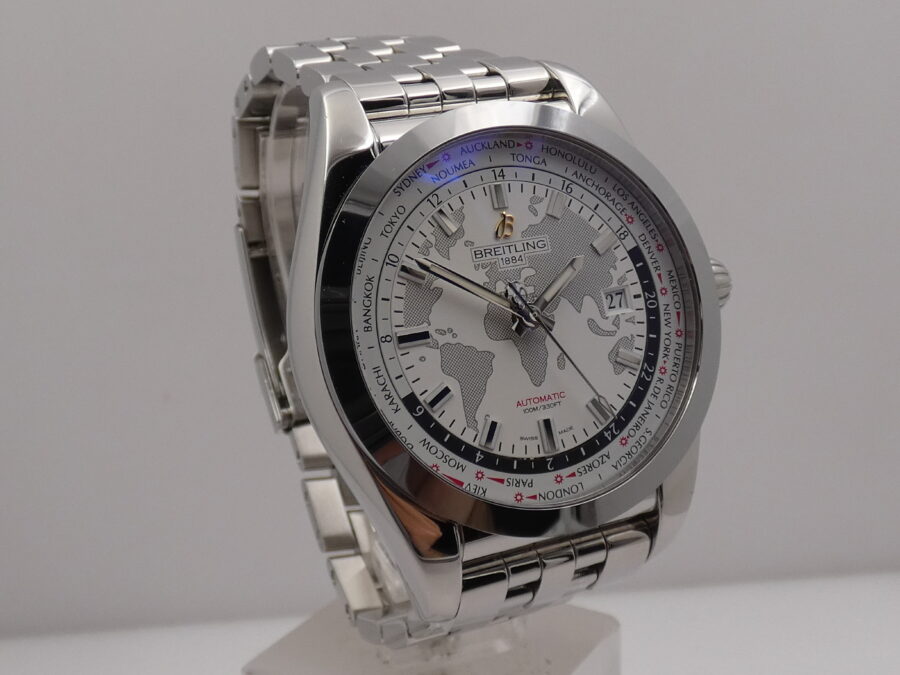 Breitling Galactic Unitime Sleek T World Time 44mm WB3510 Automatico Braccialato Acciaio - immagine 10
