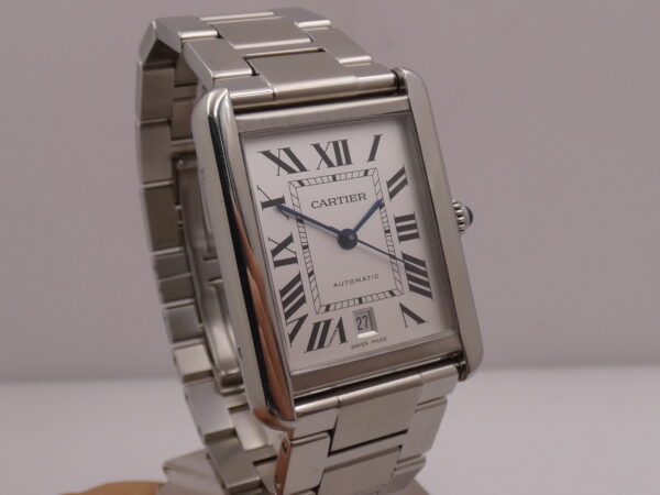 Cartier Tank Solo XL JUMBO 3515 BOX & PAPERS Anno 2013 Automatico Acciaio Braccialato