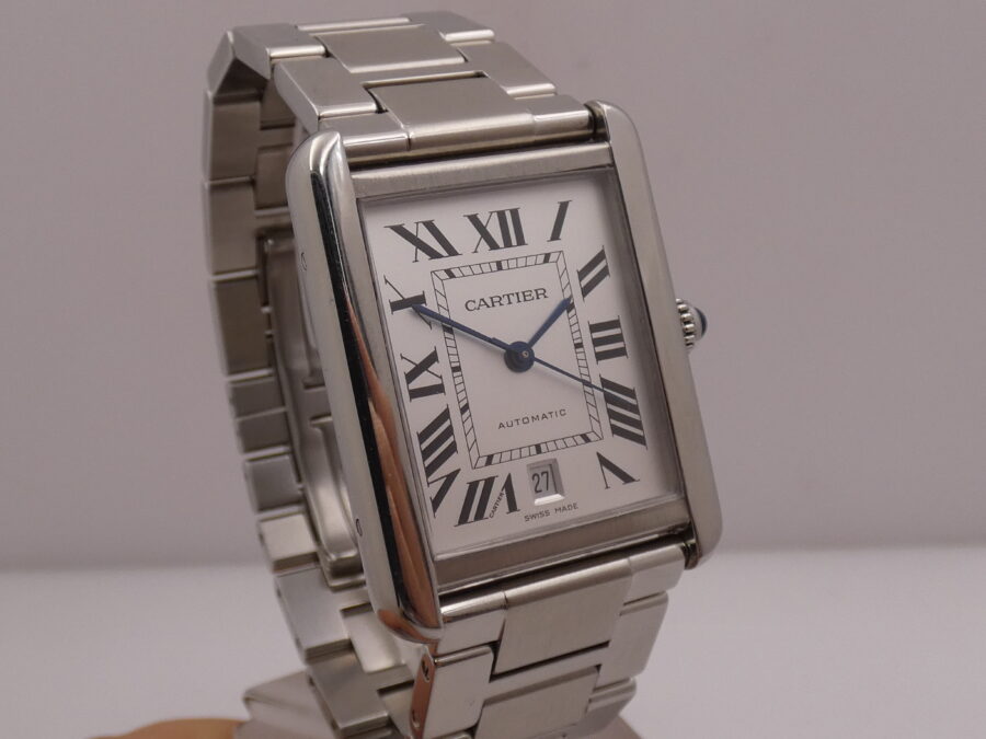 Cartier Tank Solo XL JUMBO 3515 BOX & PAPERS Anno 2013 Automatico Acciaio Braccialato - immagine 10