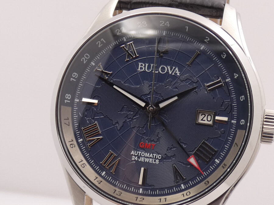 Bulova Wilton GMT 96B385 LIKE NEW BOX&PAPERS Anno 2022 Automatico Acciaio - immagine 10