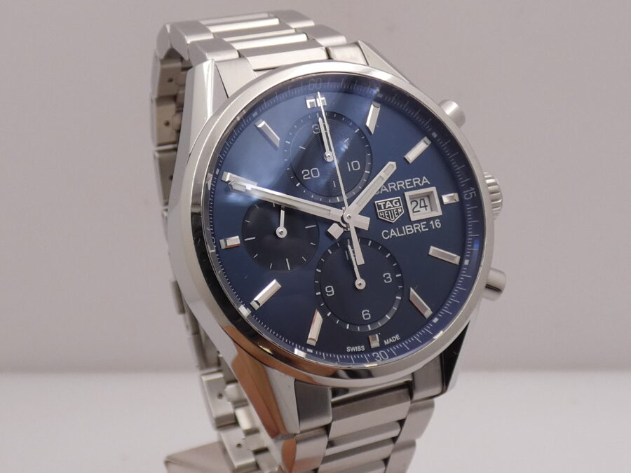 Cronografo TAG Heuer Carrera Calibre 16 LIKE NEW BOX&PAPERS Anno 2018 Automatico Acciaio - immagine 10