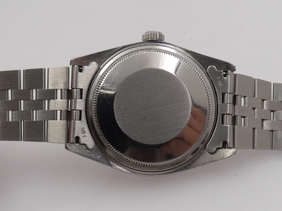 Rolex Datejust 36 Jubilee 1601 Ardesia Taupe Dial Lunetta Oro Bianco 18Kt Automatico ANNO 1971 - immagine 15