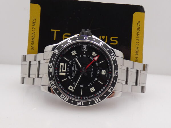 Longines Admiral GMT Automatico 42mm L3.668.4 con Scatola Anni '2000s With Bracelet Acciaio