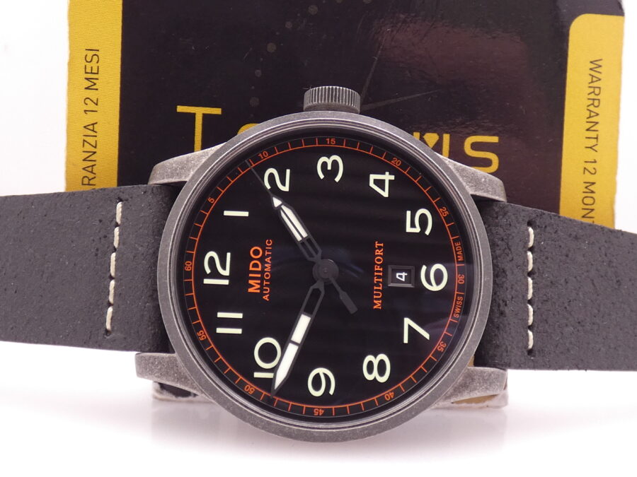 Mido Multifort Arabic 44mm NUOVO BOX&PAPERS Automatic Date March 2025 Steel Ref. M032607A - immagine 2
