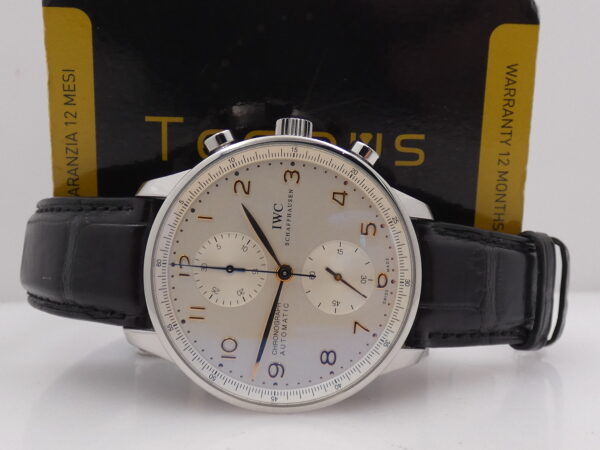 IWC Portuguese Cronografo IW3714 With PAPERS Anno 2018 Automatico Acciaio TOP CONDITION