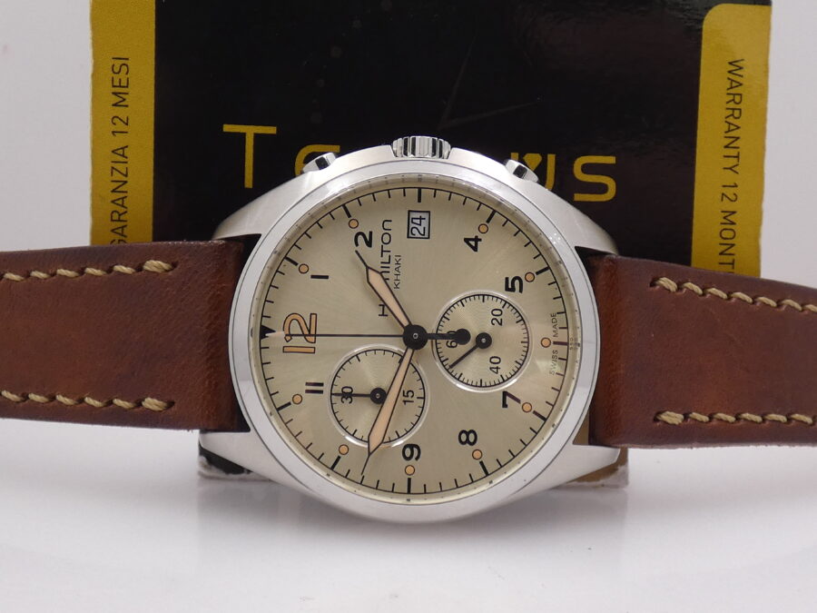 Hamilton Cronografo Khaki Pilot Pioneer 41mm With PAPERS ANNO 2019 Acciaio - immagine 2