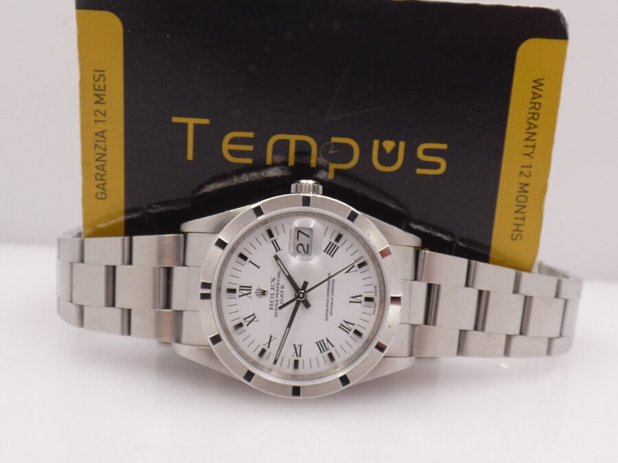 Rolex Oyster Perpetual Date 15210 No Holes BOX&PAPERS Automatico Anno 1996 Oyster Bracelet - immagine 2