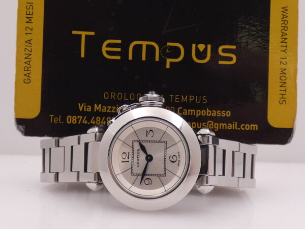 Cartier Pasha Miss Pasha Lady 2973 Silver Dial With Bracelet Acciaio Anni '2000