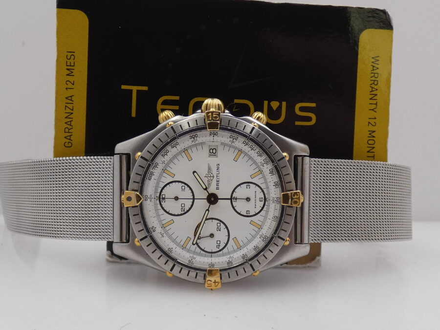 Breitling Chronomat Cronografo 81950 Automatico  18Kt Gold & Steel ANNI '90s - immagine 2