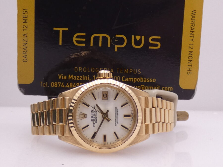 Rolex Lady-Datejust 6917 President 18Kt Solid Gold Automatico Anno 1979 - immagine 2