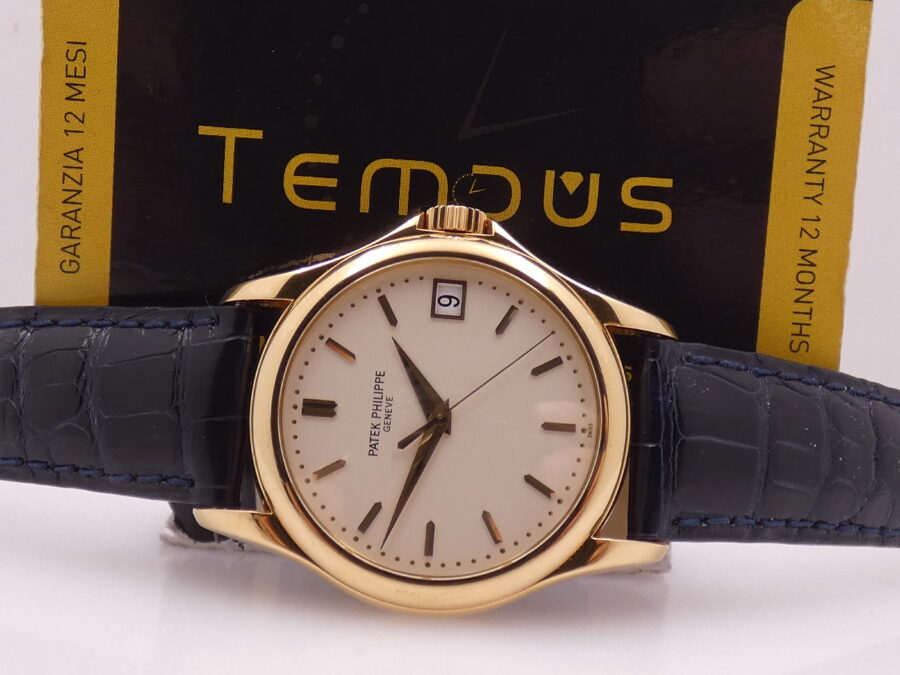 Patek Philippe Calatrava 5127J 37mm Automatico 18Kt Solid Gold BOX&PAPERS anno 2005 MINT CONDITION - immagine 2