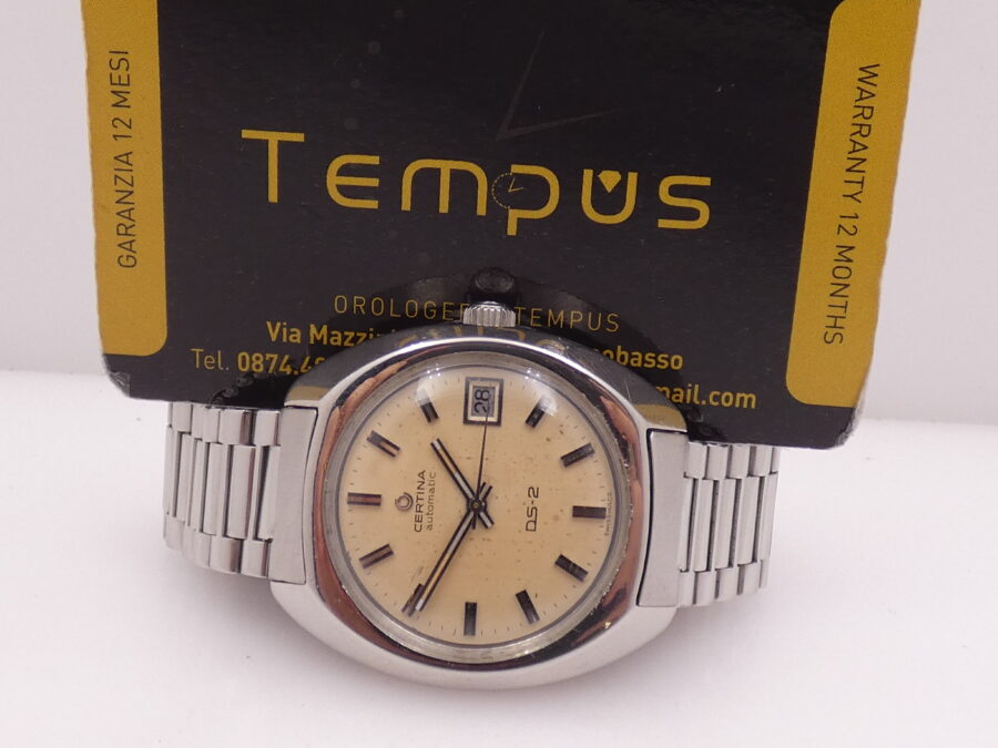 Certina DS-2 Turtle Ds-2 Vintage 38mm Automatic Date SERVICED '70s Acciaio With Bracelet Ref. 5801 300 - immagine 2