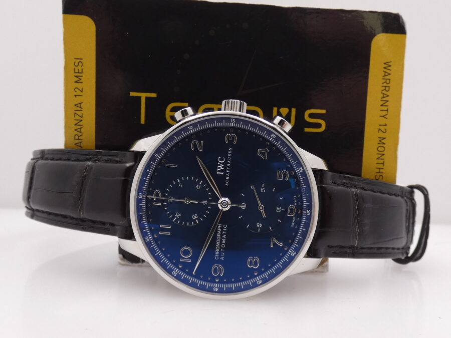 IWC Cronografo Portoghese IW371491 With PAPERS Automatico Anno 2019 TOP CONDITION Acciaio - immagine 2