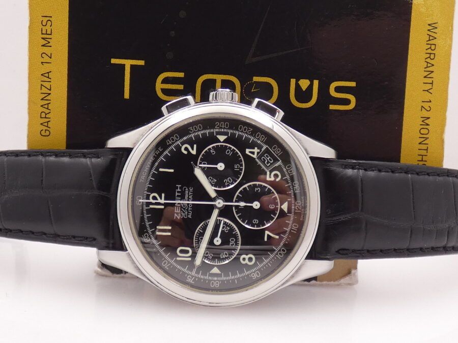 Zenith El Primero Chronografo 38mm 01.0500.400 Automatic Date Anni '2000s Acciaio - immagine 2