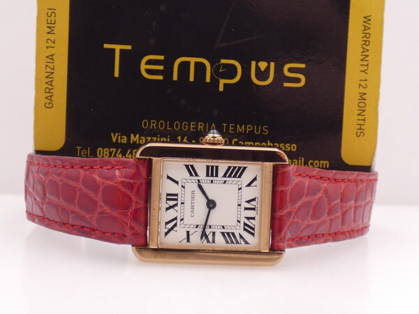 Cartier Tank Solo 3168 18Kt Rose Gold & Steel Roman Dial Swiss Made W5200002