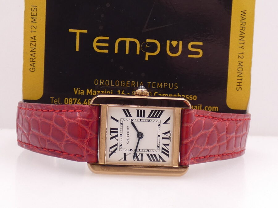 Cartier Tank Solo 3168 18Kt Rose Gold & Steel Roman Dial Swiss Made W5200002 - immagine 2