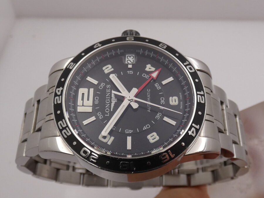 Longines Admiral GMT Automatico 42mm L3.668.4 con Scatola Anni '2000s With Bracelet Acciaio