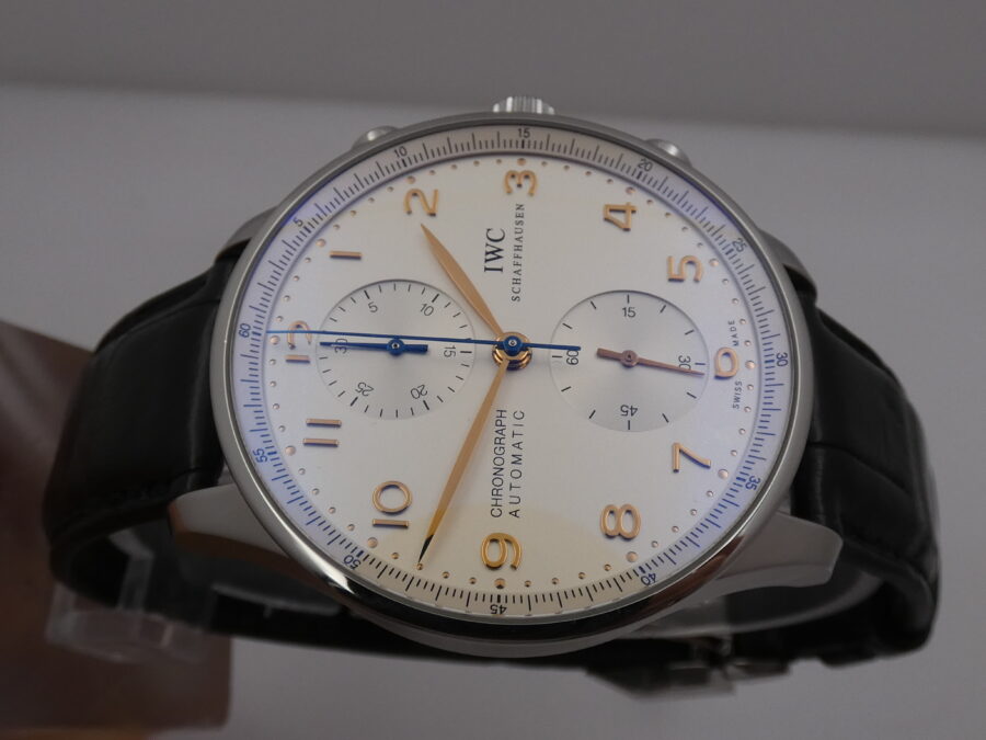 IWC Portuguese Cronografo IW3714 With PAPERS Anno 2018 Automatico Acciaio TOP CONDITION