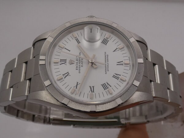Rolex Oyster Perpetual Date 15210 No Holes BOX&PAPERS Automatico Anno 1996 Oyster Bracelet