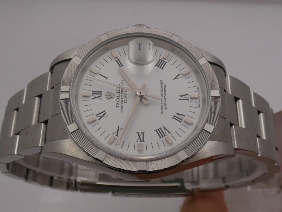 Rolex Oyster Perpetual Date 15210 No Holes BOX&PAPERS Automatico Anno 1996 Oyster Bracelet