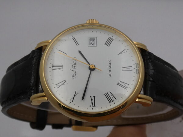 Paul Picot N.O.S. 30 Anni di Lavoro TNT 18Kt Solid Gold BOX&PAPERS Automatic New Old Stock Anno 2005
