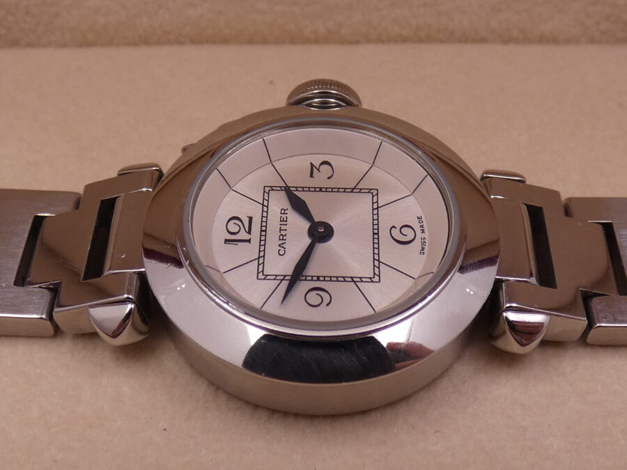 Cartier Pasha Miss Pasha Lady 2973 Silver Dial With Bracelet Acciaio Anni '2000
