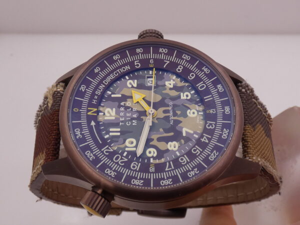 Terra Cielo Mare Orienteering Tundra N.O.S. BOX&PAPERS Titanium& Steel Mimetic Dial Automatico New Old Stock