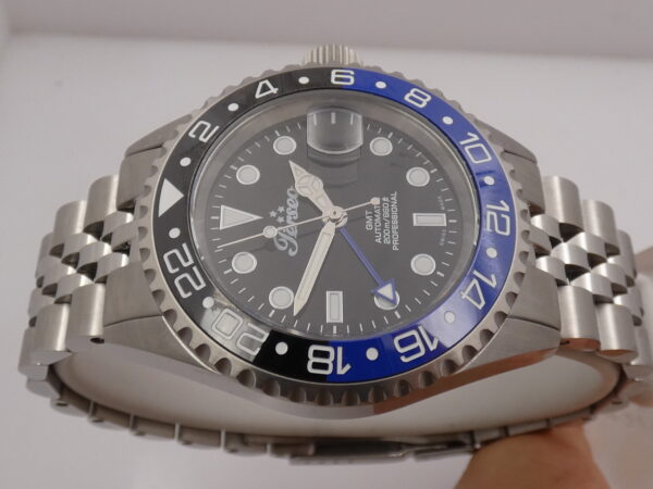 Perseo GMT Subaquatic Batman 200m 6785 NEW BOX&PAPERS Automatico Jubilee Bracelet Mai Indossato