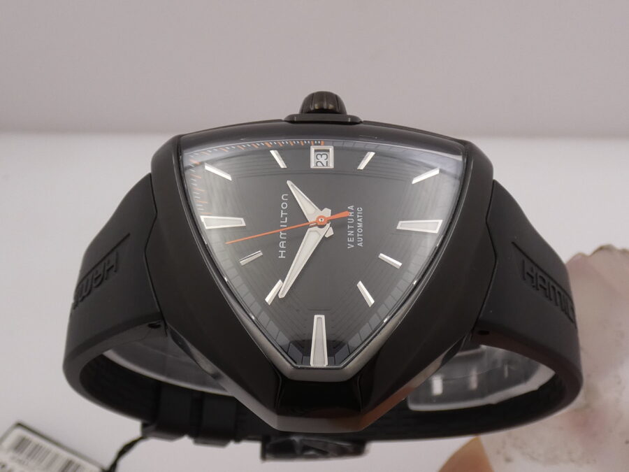 Hamilton Ventura Elvis80 Black Pvd H245850 NEW BOX&PAPERS Automatico Mai Indossato