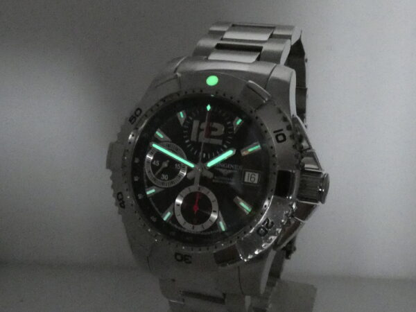 Longines HydroConquest Chronografo 300m Automatic With BOX Acciaio Anni'2000s With Bracelet