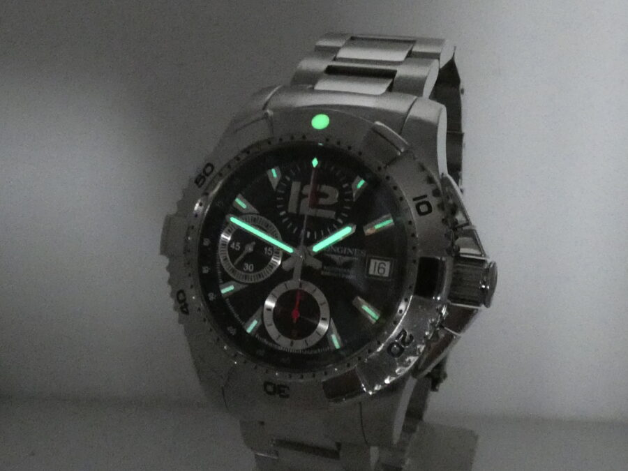 Longines HydroConquest Chronografo 300m Automatic With BOX Acciaio Anni'2000s With Bracelet - immagine 12