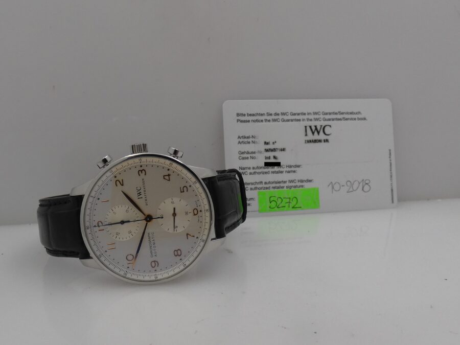 IWC Portuguese Cronografo IW3714 With PAPERS Anno 2018 Automatico Acciaio TOP CONDITION - immagine 11